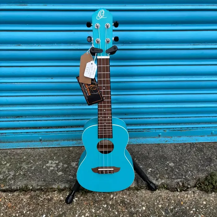 Ortega Rulagoon Earth Series Concert Ukulele Lagoon Blue