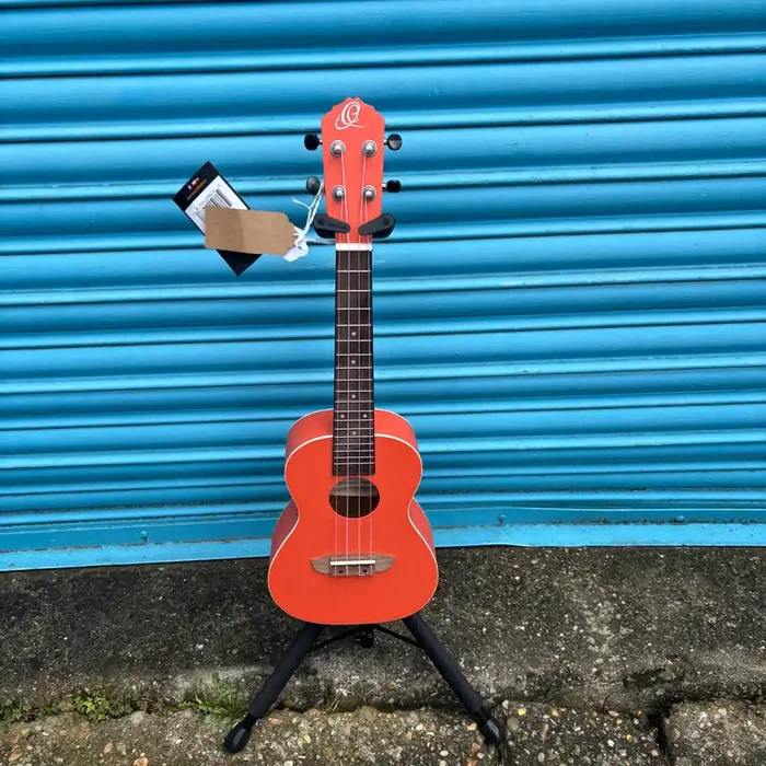 Ortega RUPUKI Earth Series Concert Ukulele Hokkaido Pumpkin Orange