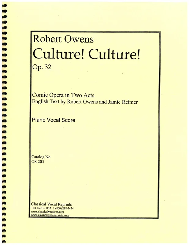 Owens: Culture! Culture!, Op. 32