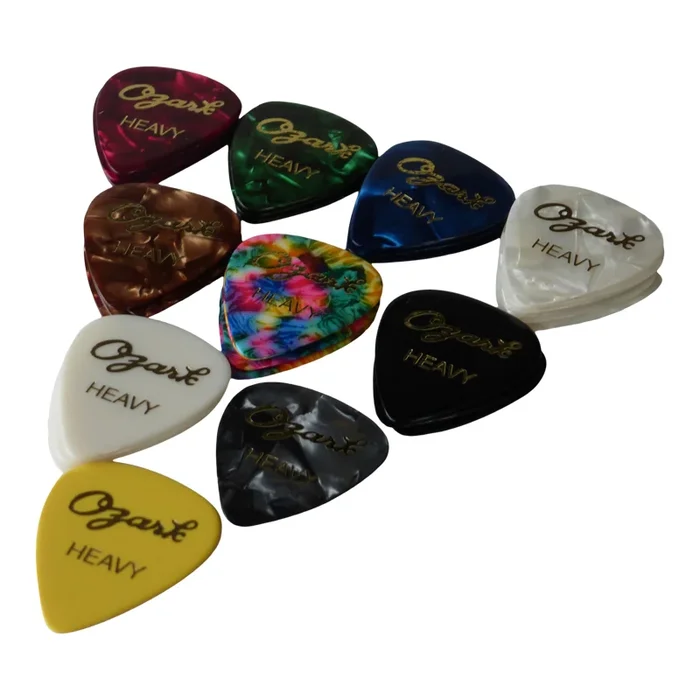 Ozark Guitar Plectra, Pack Of 36, Black Thin