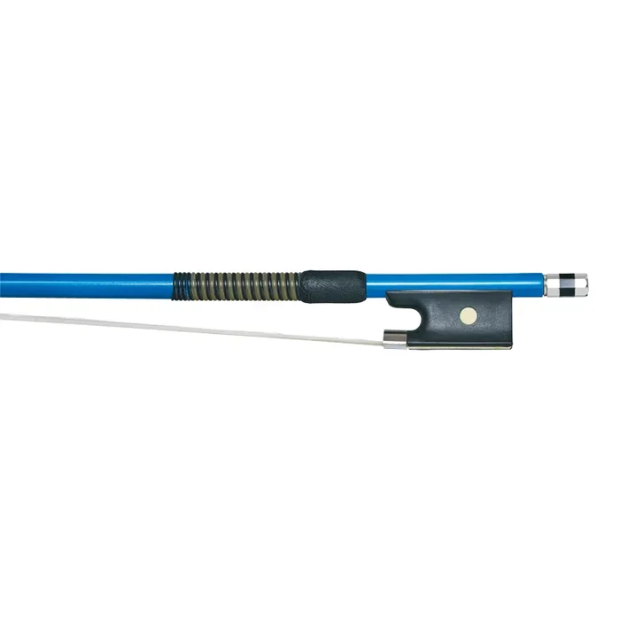 P & H Violin Bow Blue Fibreglass Natural Hair 4/4