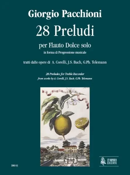 Pacchioni 28 Preludes for Treble Recorder Solo