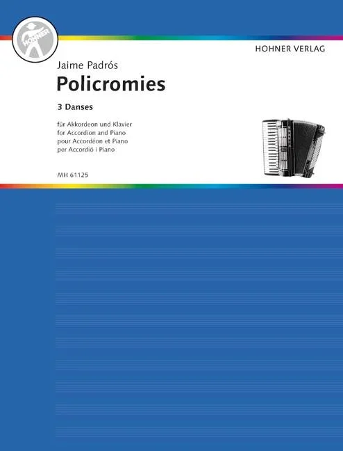 Padros, Jaime : Padros, Jaime : Policromies, – accordion (M III) and piano – Schott Digital