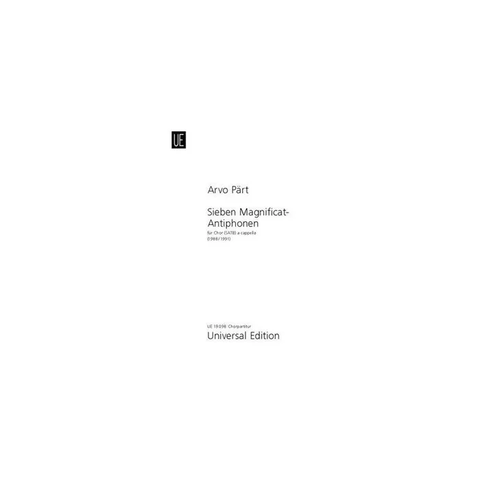 Paert, Arvo – Seven Magnificat-Antiphons
