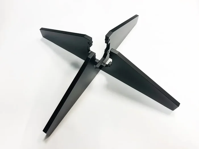 Paetzold Cross Stand for Contra Bass in F, Black Finish