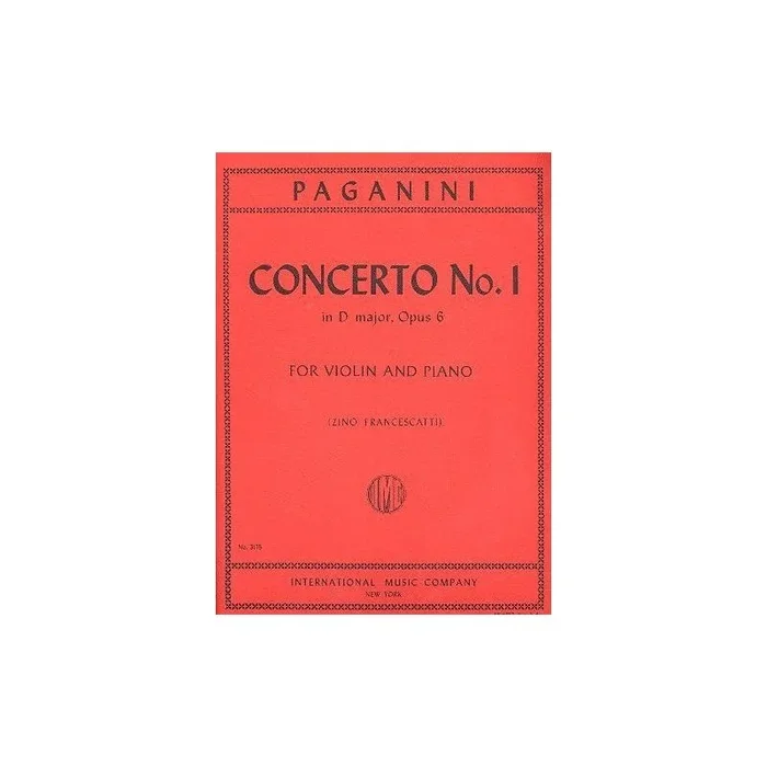 Paganini, Niccolò – Violin Concerto No.1 D major op.6