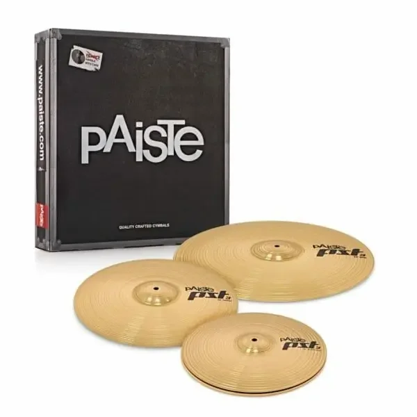 Paiste PST 3 UNIVERSAL Cymbal Set – 14″ Hi Hats, 16″ Crash, 20″ Ride