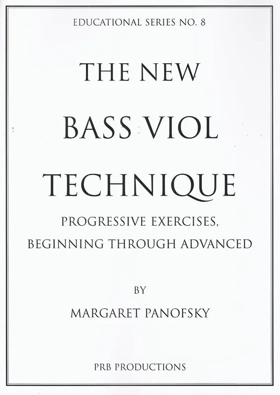 Panofsky The New Bass Viol Technique