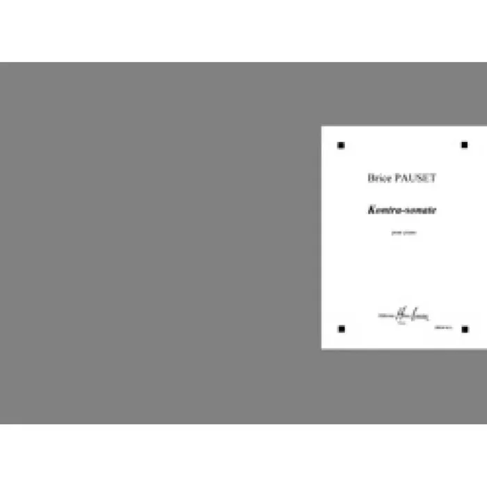 Pauset, Brice – Kontra-sonate
