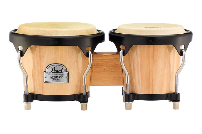 Pearl Primero Wood Bongos (6″ & 7″) Natural