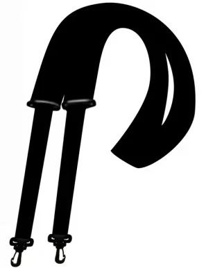 Perris 2″ Poly Pro Webbing Banjo Strap Black with Plastic Hooks,