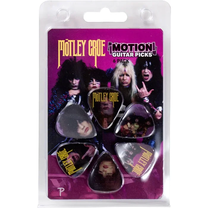 Perris “Motley Crue – 1985” Licensed Motion Guitar Picks (6-Pack)