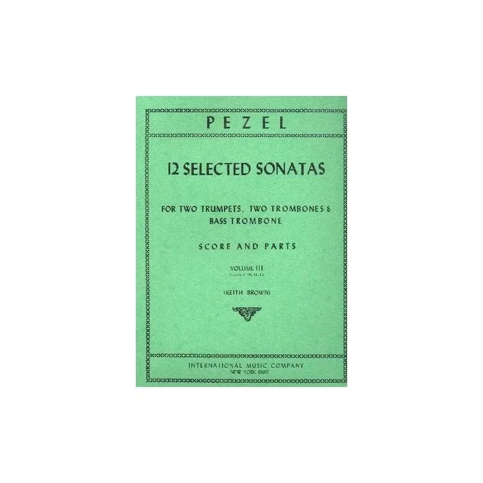 Petzold, Johann Christoph – 12 Selected Sonatas Volume 3 Vol. 3