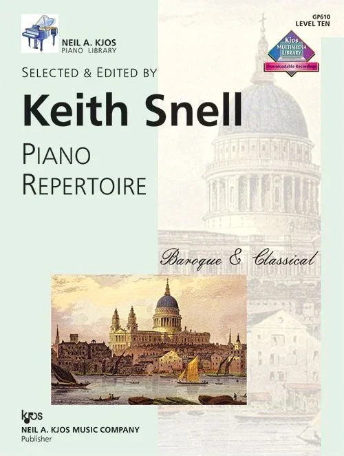 Piano Repertoire – Baroque & Classical – Level Ten