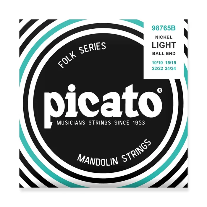 Picato Nickel Wound 10-34 Mandolin Strings, Ball End
