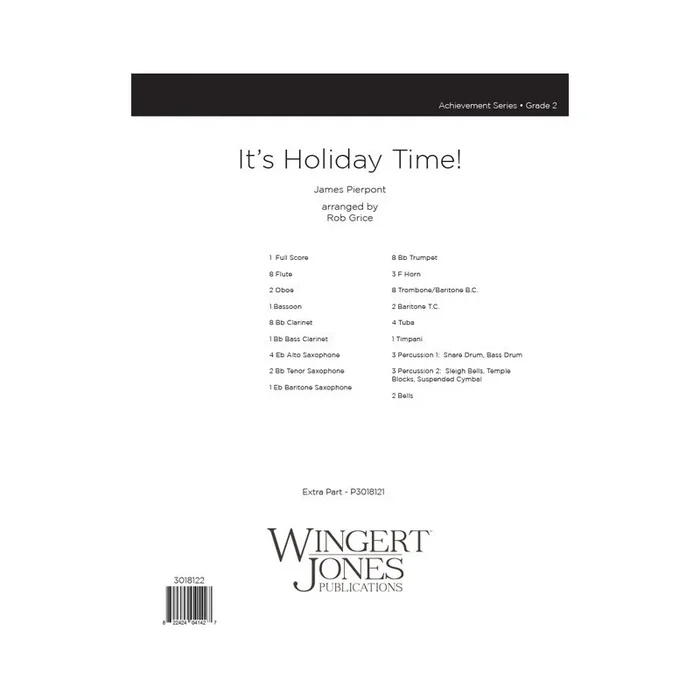 Pierpont, James – It’s Holiday Time! – Full Score