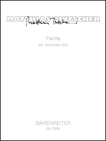 Pintscher : Partita (1991). : Cello: (Barenreiter)