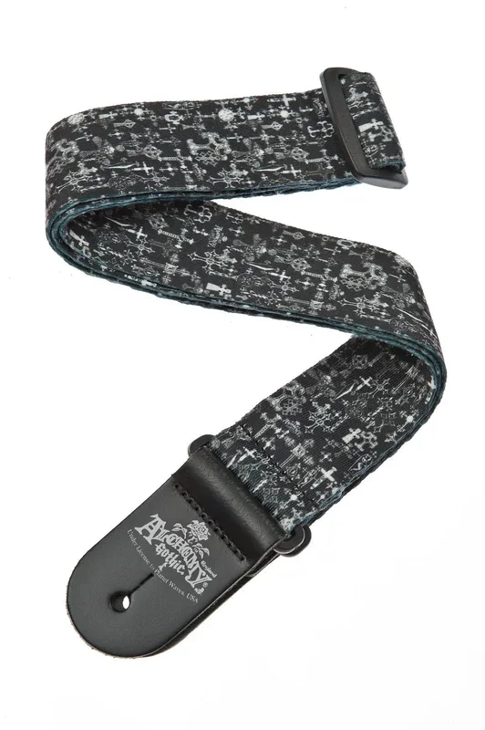 Planet Waves Alchemy Guitar Strap, Gothic Crosses