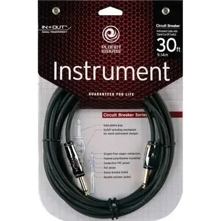 Planet Waves PW-AG-30 Circuit Breaker Cables (Straight-Straight)