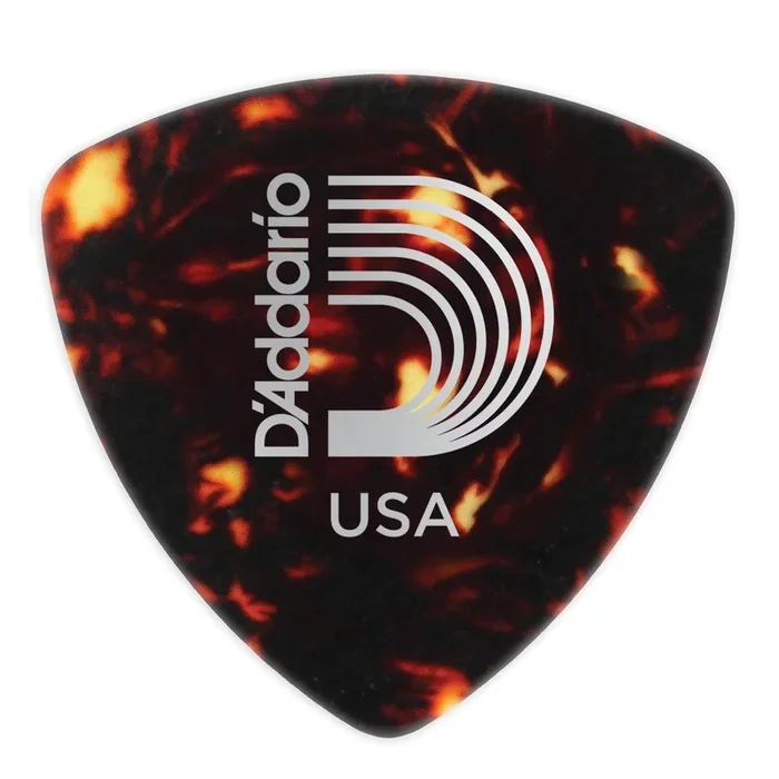 Planet Waves Shell-Color Celluloid Guitar Picks, 10 pack, Medium, Wide Shape