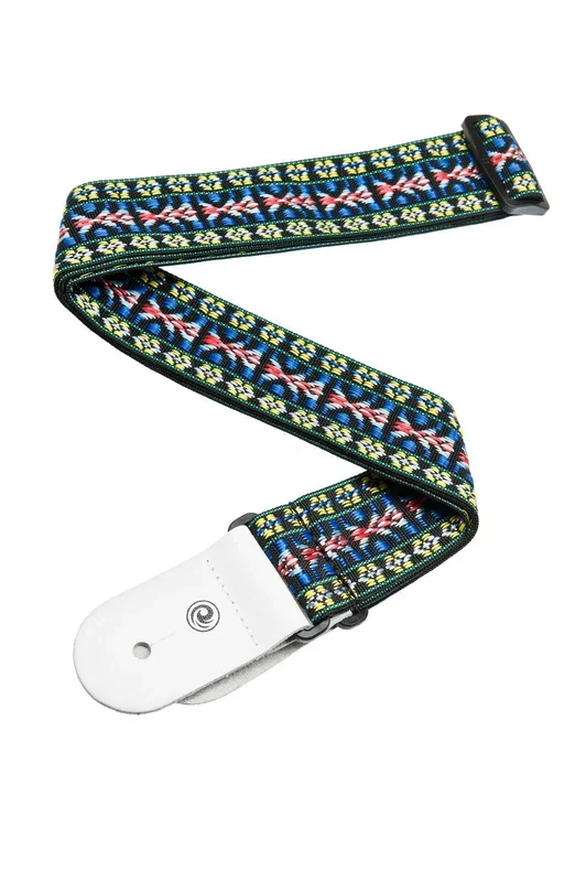 Planet Waves Woven Guitar Strap, Hootenanny Yellow/Red/Blue