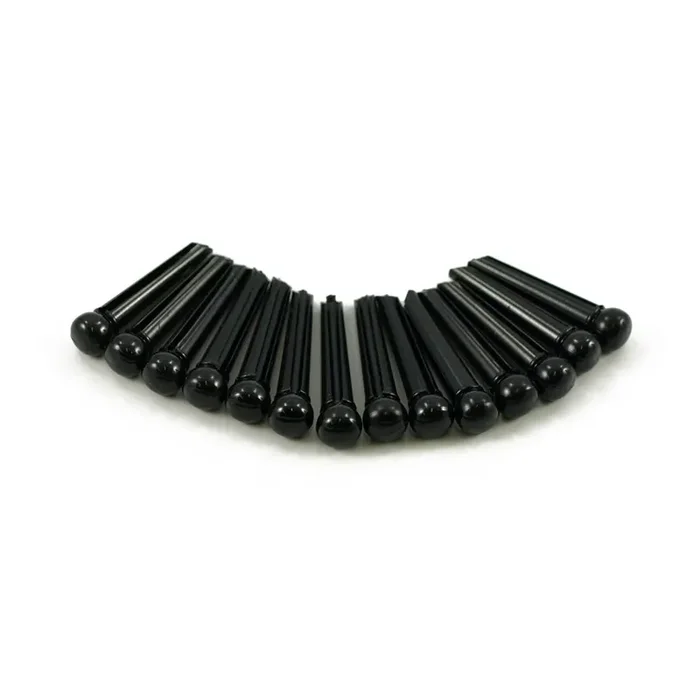 Plastic Bridge Pins Black, No Dot – Set of 50