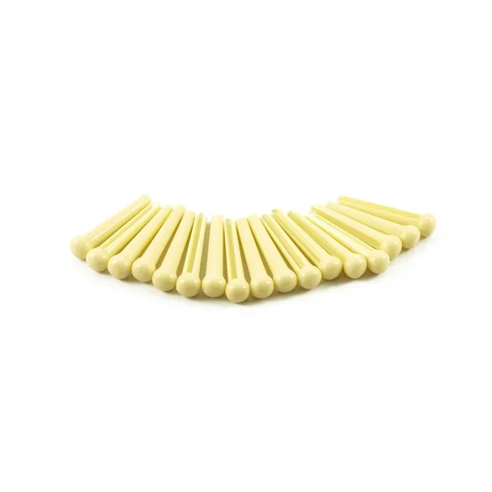 Plastic Bridge Pins Cream, No Dot – Set of 50