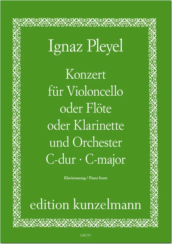 Pleyel: Cello (or Flute or Clarinet) Concerto in C Major, B. 106