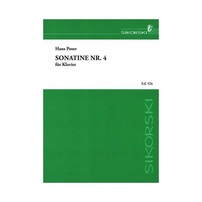 Poser, Hans – Sonatine Nr. 4 op. 44/2