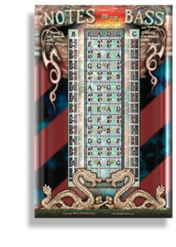 Poster Guitar Notes On The Bass 43X28cm