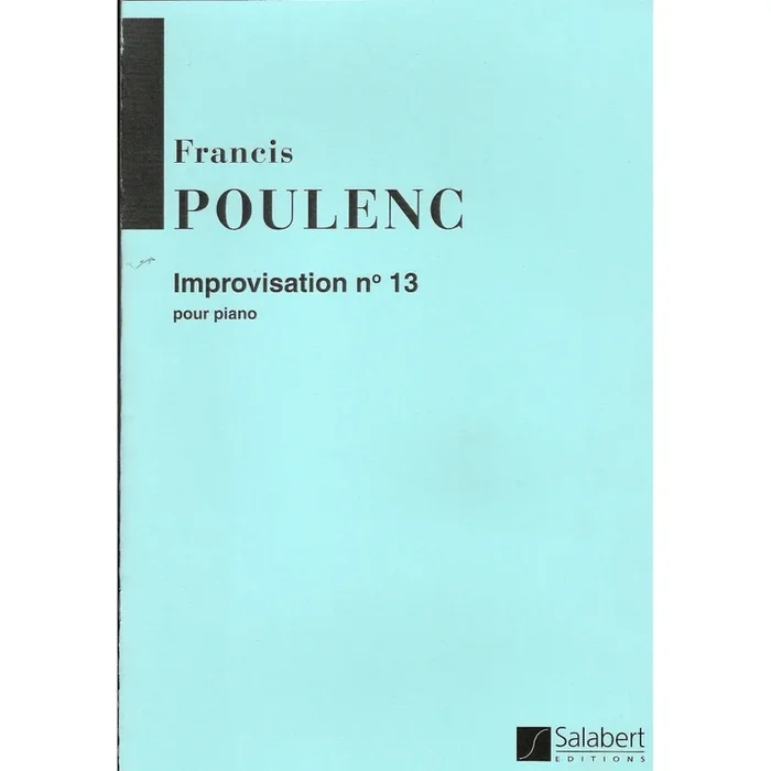 Poulenc, Francis – Improvisation N 13