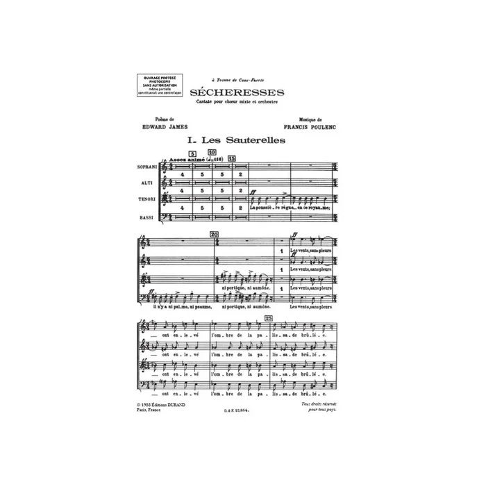 Poulenc, Francis – Sécheresses