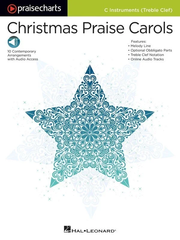 Praisecharts – Christmas Praise Carols C Treble Book/Online Audio (Softcover Book/Online Audio)