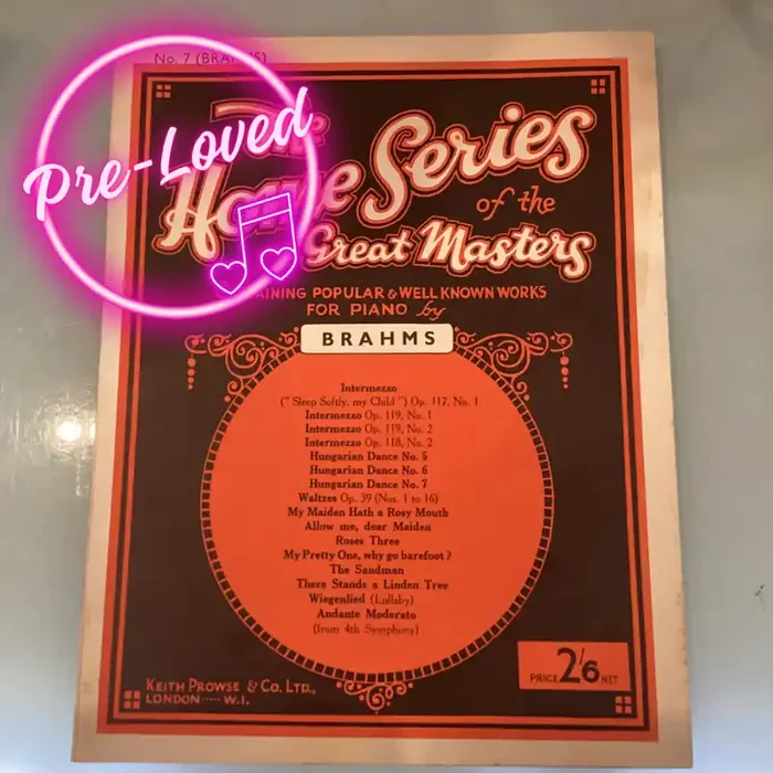 (Pre-Loved) The Home Series of the Great Masters. Volume 7 Brahms