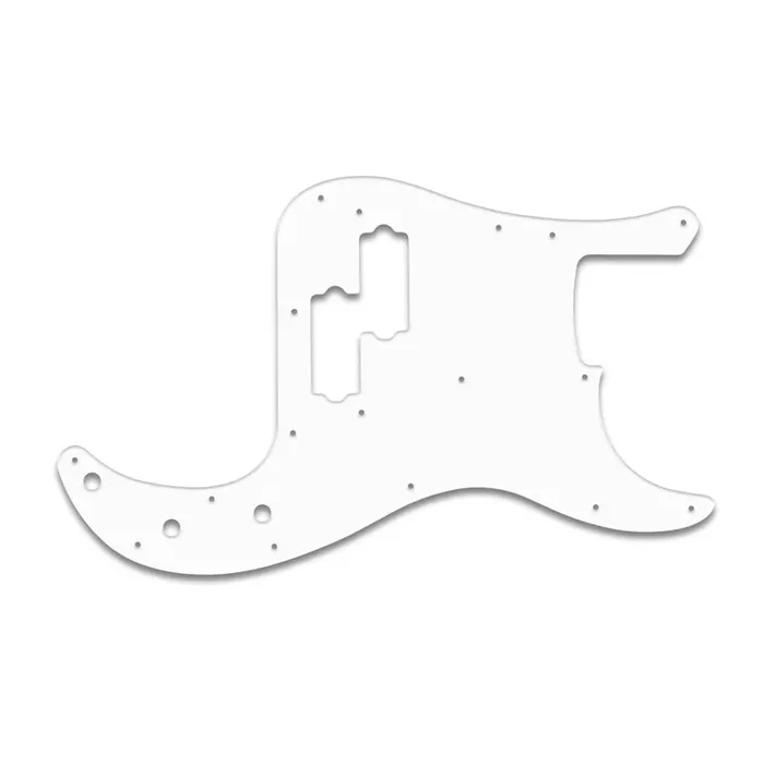 Precision Bass Vintage – Thin Shiny White .060″ / 1.52mm Thickness, No Bevelled Edge