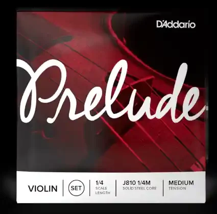 Prelude By D‘Addario 1/4 Violin String Set – Medium Tension