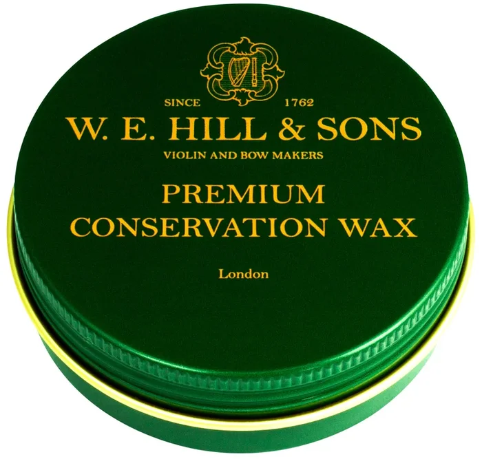 Premium Conservation Wax 50ml by W.E. Hill & Sons, UK Made, Gentle Polishing Agent, Non-Abrasive, Resealable Aluminium Tin, Eco-Friendly