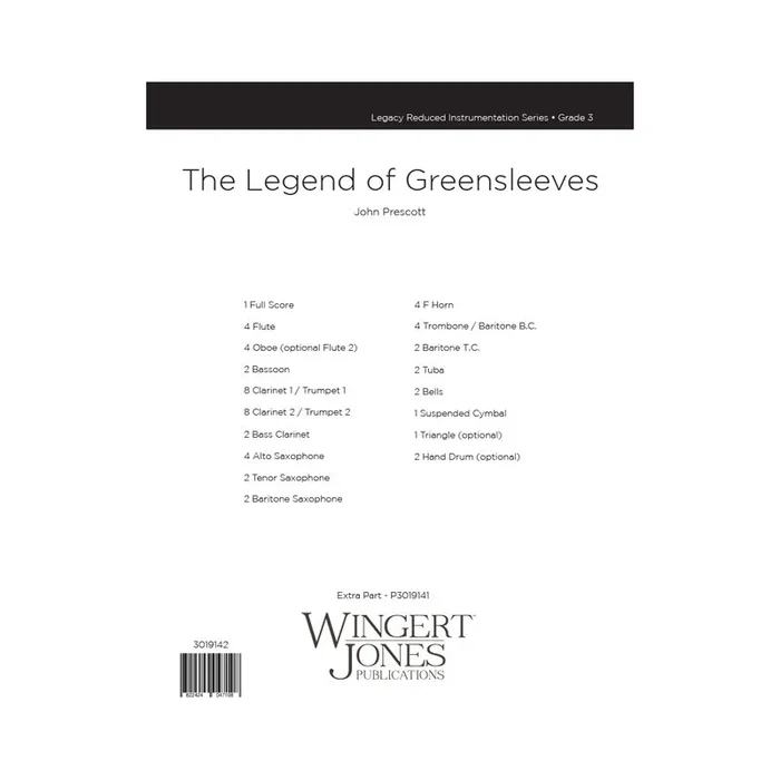 Prescott, John – The Legend of Greensleeves – Full Score