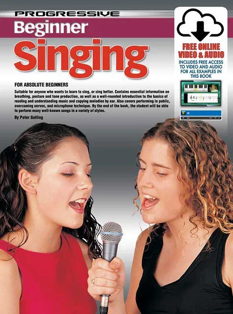 Progressive Beginner Singing Book/Online Video And Audio Book