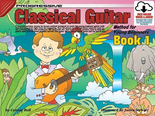 Progressive Classical Guitar Method 1 For Young Beginners Book/Online Video And Audio Book
