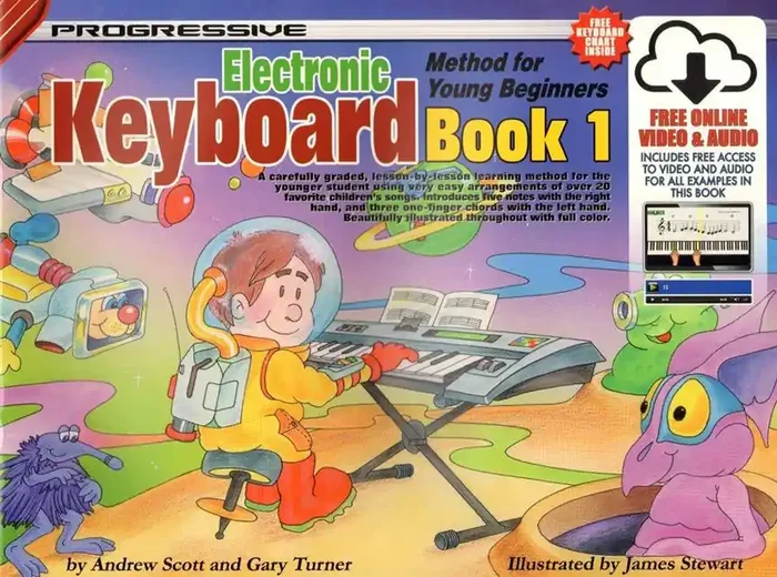 Progressive Keyboard Method For Young Beginners Book 1 (Book/Online Audio)