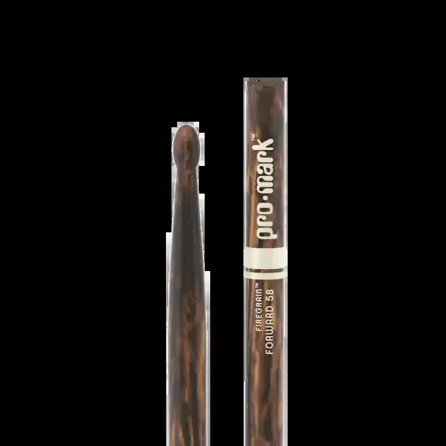 Promark Classic Forward 5B FireGrain Hickory Drumstick, Oval Wood Tip