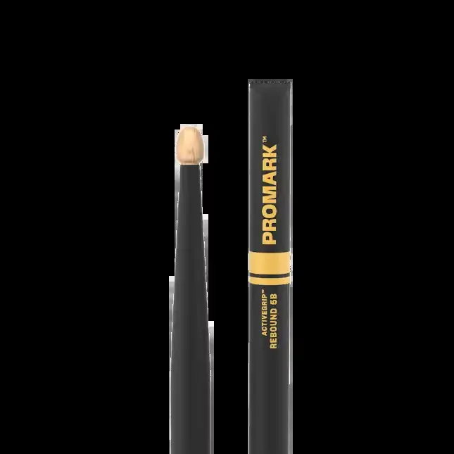 Promark Rebound 5B ActiveGrip Hickory Drumstick, Acorn Wood Tip