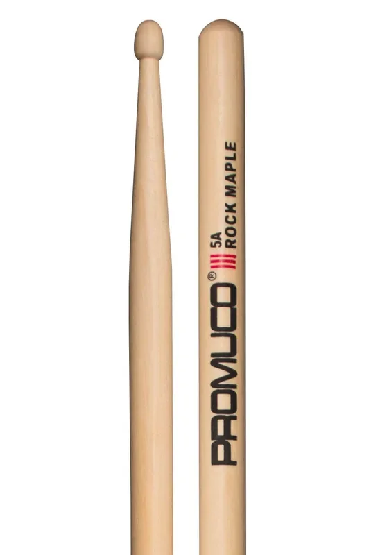 Promuco 5A Wooden Tip Drumsticks – Rock Maple