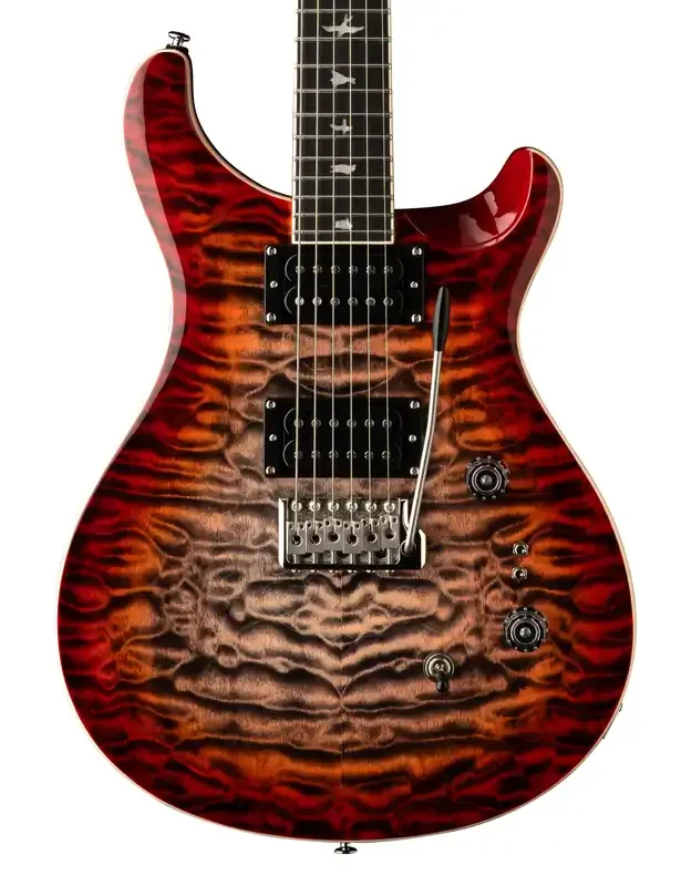 PRS SE Custom 24-08 Quilt – Charcoal Cherry Burst