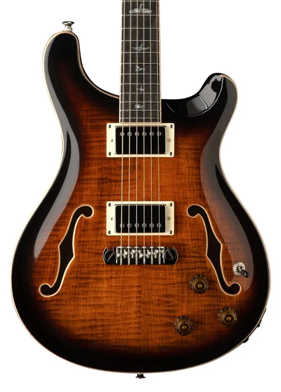 PRS SE Hollowbody II Piezo – Orange Tiger Smokeburst
