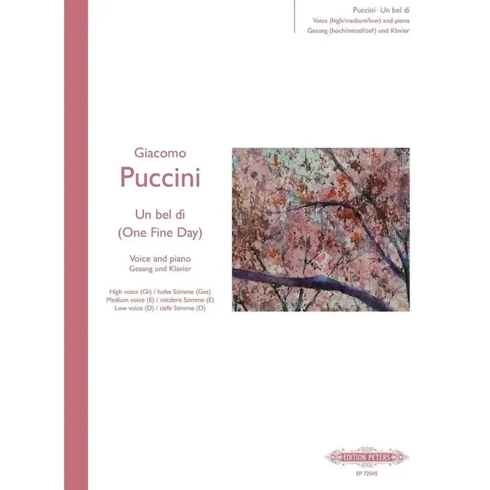 Puccini – Un Bel Di (One Fine Day) – Voice and Piano