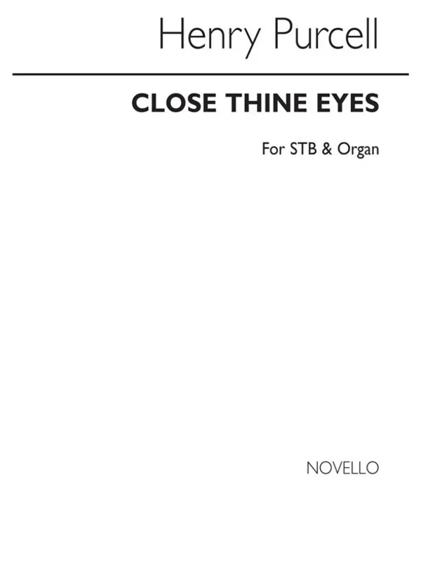 Purcell Close Thine Eyes Stb(Arc)