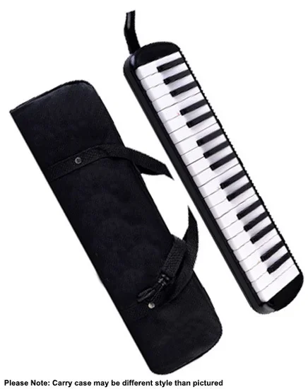 QM Musical 37-Key Melodica in Black with Bag