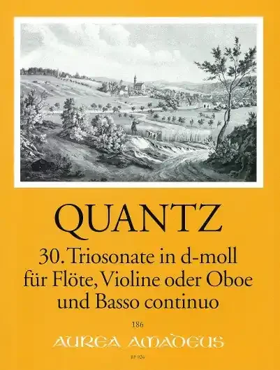Quantz Trio Sonata No. 30 in D Minor for Flute, Violin and Basso Continuo